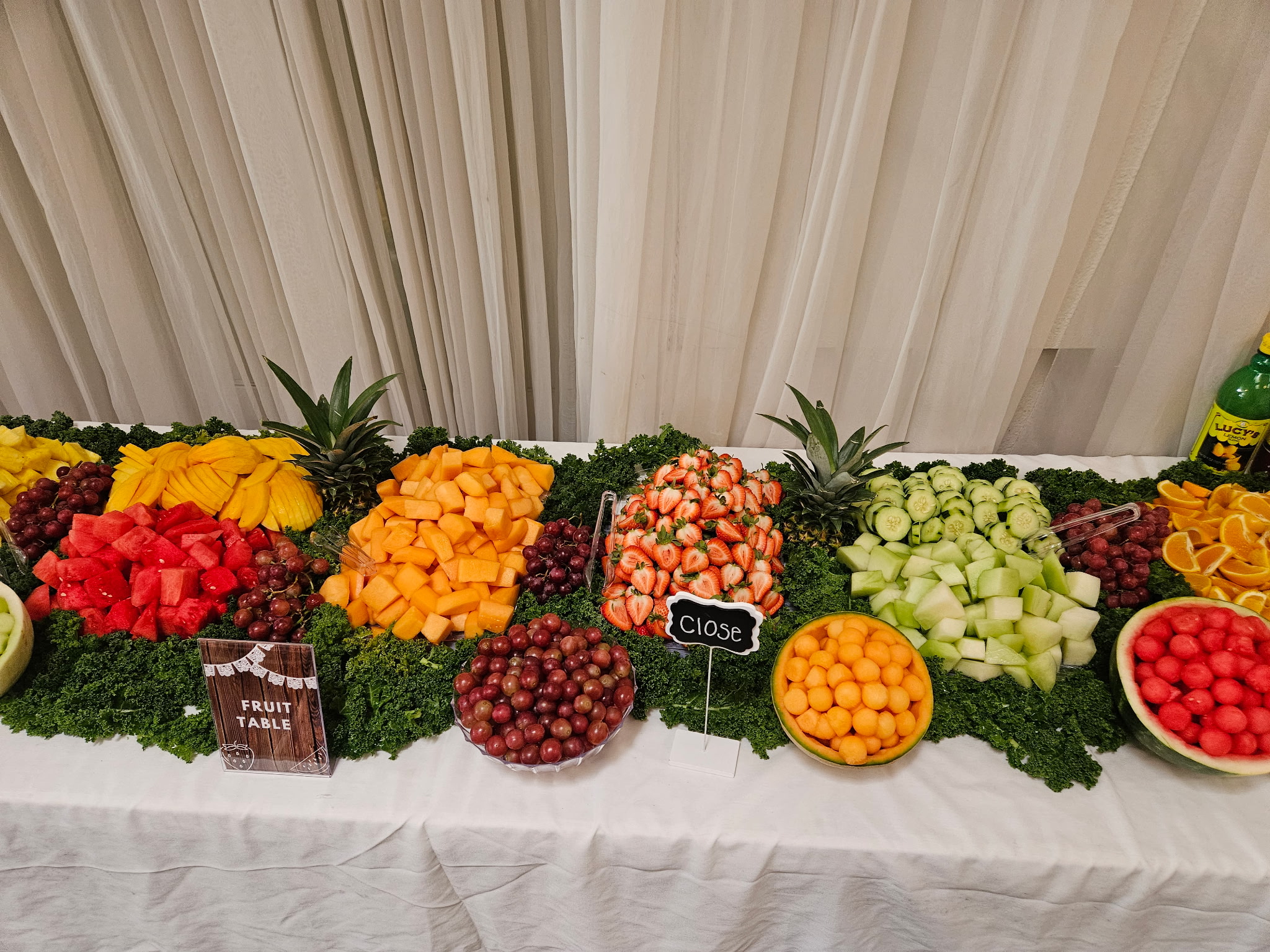 Event fruit table display